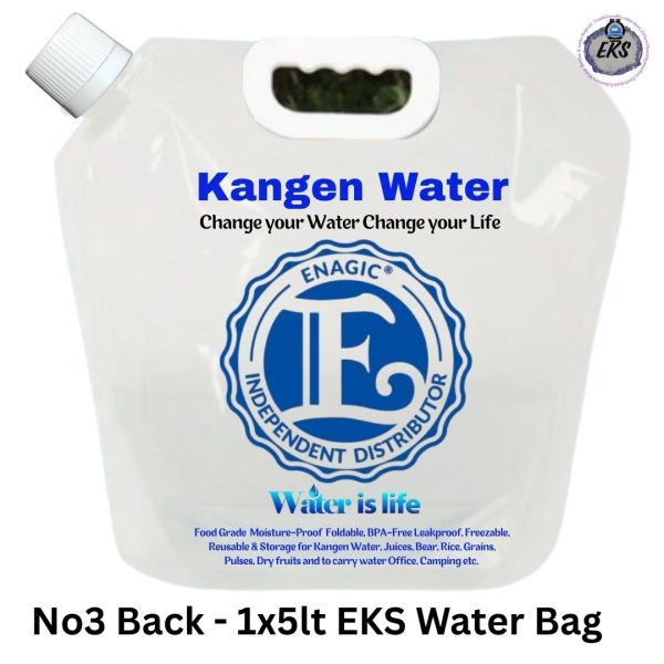 Kangen Water Bags (2 Liters Each) - Set of 5 Pack - Image 2