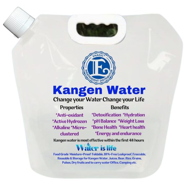 Kangen Water Bags (3 Liters Each) -  Set of 5 Pack - Image 2